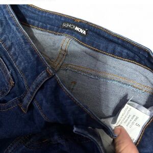 Fashion Nova Men's Dark Blue Slim Jeans